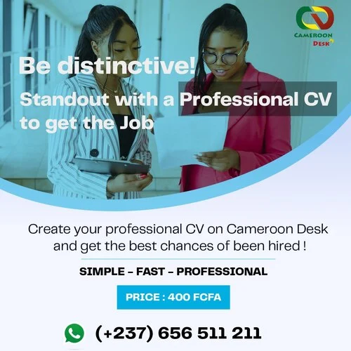 Create your professional cv on cameroon desk cv pro by cameroon desk